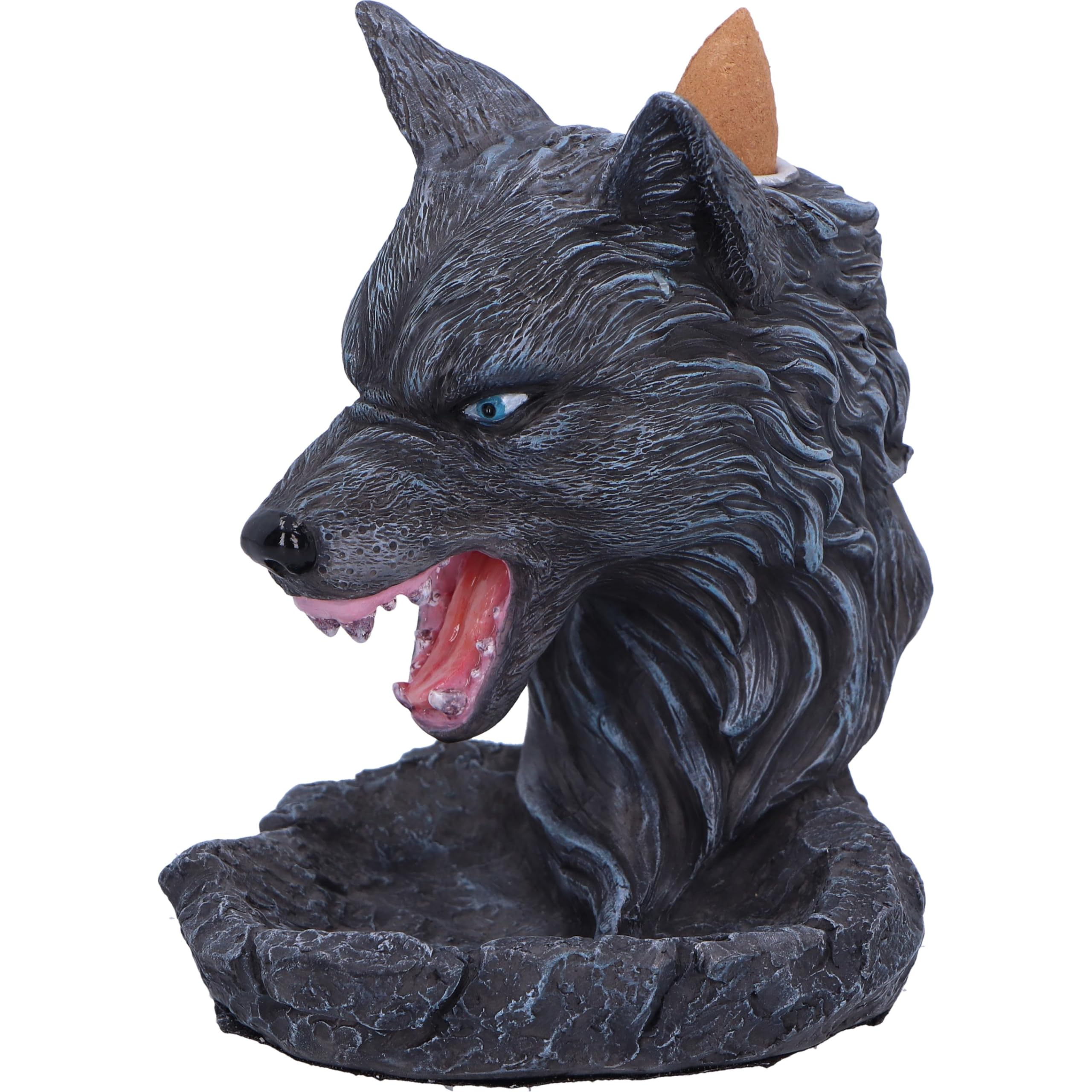 Wolfnacht　新品　ブラックメタル black l Amazon.com: Nemesis Now Dark Wolf Backflow Incense Burner 11.5cm
